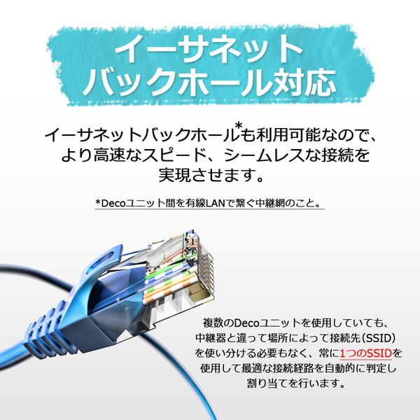 TPLINK Wi-Fiルーター 2402+574Mbps Deco X50（2パック）  DecoX502P ［Wi-Fi 6(ax)］ |  | 06