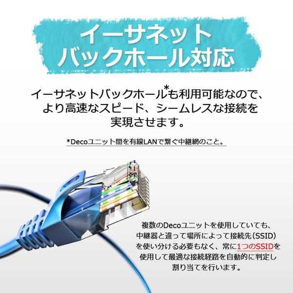 TPLINK Wi-Fiルーター 2402+574Mbps Deco X50（1パック）  DecoX501P ［Wi-Fi 6(ax)］｜y-sofmap｜07