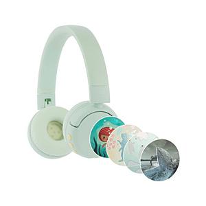 ONANOFF 子供用ブルートゥースヘッドホン BuddyPhones POP Fun オーシャングリーン BT-BP-POP-FUN-GR ［Bluetooth対応］ | 
