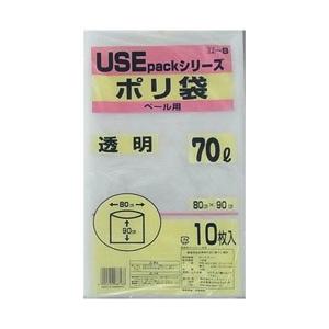 サンスクリット 透明ポリ袋 70L 10P USE12B | 