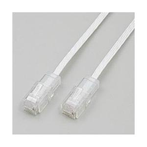 ELPA LAN／テレホン兼用フラットケーブル （5m／ホワイト／フラット） TEW-F050 | ELPA