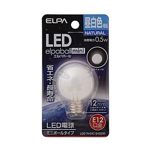 ELPA LED電球 「ミニボールG30形」（昼白色・口金E12）　LDG1N-G-E12-G230 [振込不可] | ELPA