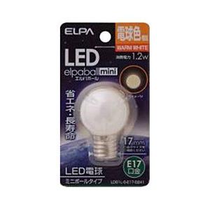 ELPA LED電球 「ミニボールG30形」（電球色・口金E17）　LDG1L-G-E17-G241 | ELPA
