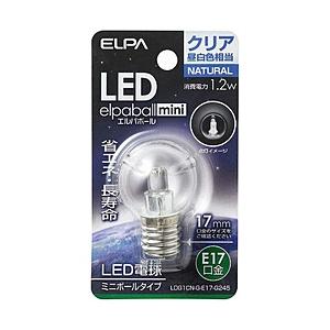 ELPA LED電球 「エルパボールミニ」（ミニボール形／昼白色相当・口金E17）　LDG1CN-G-E17-G245 | ELPA
