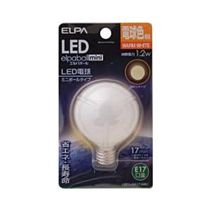 ELPA LED電球 「ミニボールG50形」（電球色・口金E17）　LDG1L-G-E17-G261 | ELPA