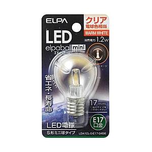 ELPA LED電球 「エルパボールミニ」（S形ミニ球形／電球色相当・口金E17）　LDA1CL-G-E17-G456 | ELPA