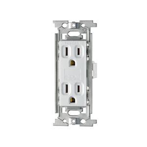 ELPA 接地ダブルコンセント   EW-1202HN ［2個口 /スイッチ無］ | ELPA
