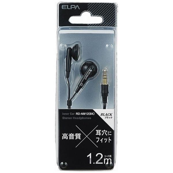 ELPA RD-NM12 ブラック インナーイヤー型イヤホン | ELPA | 01
