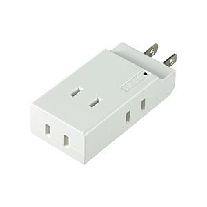 ELPA コンパクトタップ耐雷4個口   A-CT004SB(W) ［直挿し /4個口 /スイッチ無］ | ELPA