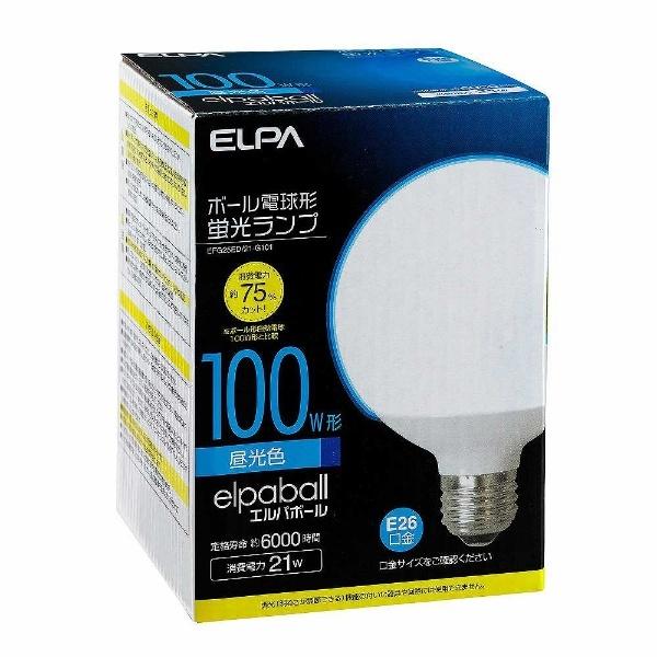 ELPA 電球形蛍光灯 G形 100W形EFG25ED/21-G101 | ELPA | 02