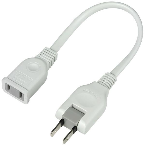 ELPA ちょっとコード（1個口・20cm） W-1502NBW ホワイト | ELPA | 02