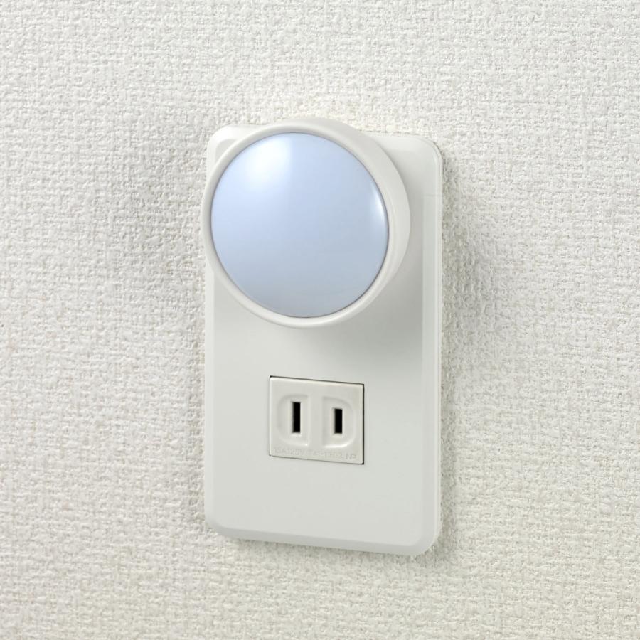 ELPA ＬＥＤスイッチ付ナイトライト スイッチ式 ホワイト PM-LA101(W) ［白色 /コンセント式］ | ELPA | 01