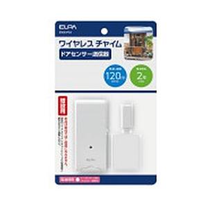 ELPA [ワイヤレスチャイム]ドア開閉センサー送信機（ホワイト）　EWS-P34 | ELPA