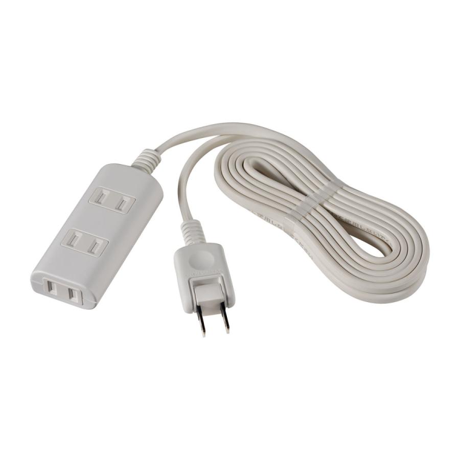 ELPA 扉付タップラン   WBT-N3030B(W) ［3.0m /3個口 /スイッチ無］ | ELPA | 01