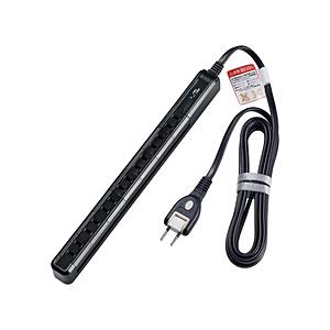 ELPA タイライ7P2Mスリム回転タップ WBS-SL702SB(BK) | ELPA