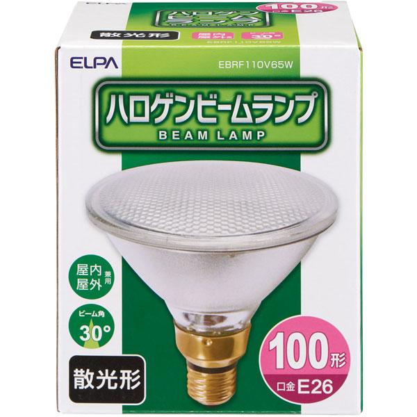 ELPA ハロゲンビームランプ散光６５Ｗ  ＥＢＲＦ１１０Ｖ６５Ｗ EBRF110V65W | ELPA | 01