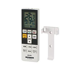 ELPA エアコン用リモコン ゼネラル用  ホワイト RC-AC37FU ［単4電池×2本(別売)］ 【864】 | ELPA