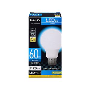 ELPA LED電球 A形タイプ 60W相当 LDA7D-G-G5103 ［E26 /昼光色 /1個 /60W相当 /一般電球形 /広配光タイプ］ | ELPA