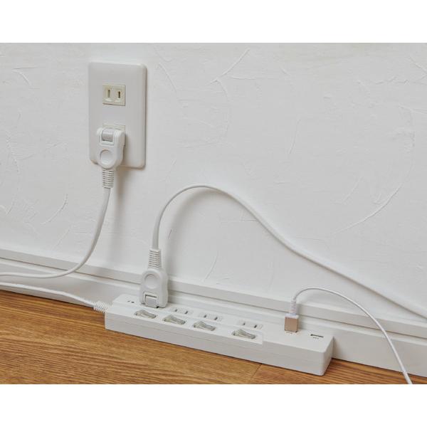 ELPA 耐雷ＵＳＢコード付きタップ  WBK4232SUAW   WBK-4232SUA(W) ［2ポート］ | ELPA | 03