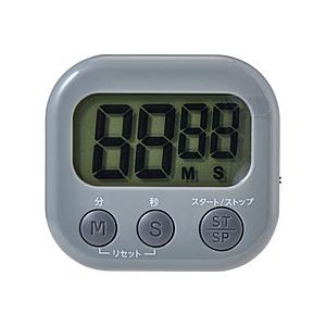 ELPA 大きく見やすいキッチンタイマーＧＹ ON/OFFスイッチ付き  グレー TIM-01(GY) | ELPA