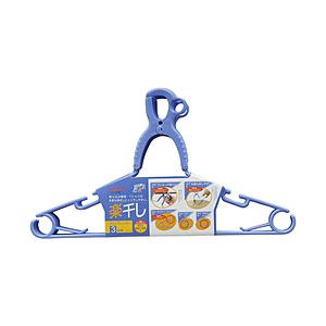 アイセン グリップハンガー3本組　ブルー LK-029 ブルー | 