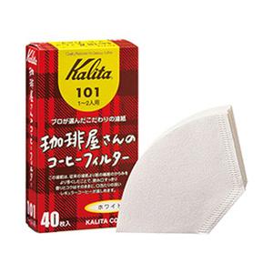 カリタ 珈琲屋さんのコーヒーフィルター101 ホワイト 40枚入 | Kalita