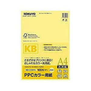 コクヨ PPCカラー用紙(共用紙)  （A4・100枚）　KB-C139NY | KOKUYO