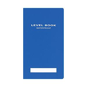 コクヨ 測量野帳(ブライトカラー) 耐水PP表紙 レベル(横罫22行)  青 | KOKUYO