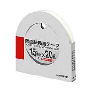 コクヨ 両面紙粘着テープ 15mm×20m カッター付き   T-215 | KOKUYO