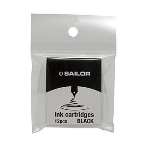 セーラー萬年筆 万年筆用カートリッジインク 染料 12本入(パック)  ブラック 13-0405-120 | 