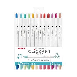 ゼブラ クリッカート 12色セットLT B-WYSS22-12CLT 【864】 | ZEBRA