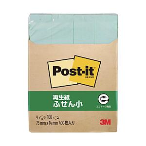 3Mジャパン ３Ｍ　ポスト・イット　７５Ｘ１４ｍｍ　１００枚Ｘ４パッド　グリーン   560RP-G | 