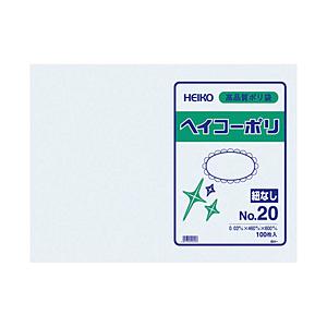 シモジマ ＨＥＩＫＯ　ポリ規格袋　ヘイコーポリ　０３　Ｎｏ．２０　紐なし   006612001 | 