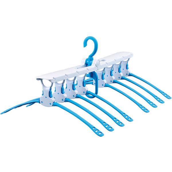 ダイヤコーポレーション ワンタッチハンガー8連 57566 ホワイト・ブルー |  | 03