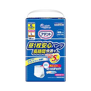 大王製紙 Attento（アテント）昼1枚安心パンツ 長時間快適プラス Lサイズ男女共用 14枚 | 