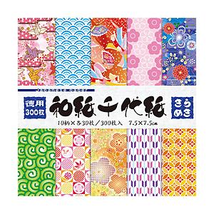 トーヨー 徳用 きらめき 7.5cm（10柄/300枚） 和紙千代紙  18036 | 
