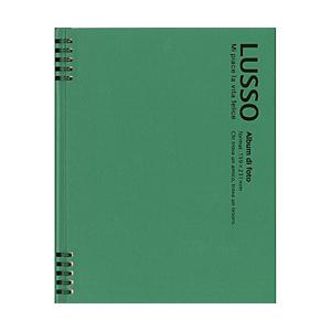 Nakabayashi Wリング式アルバム KG判2段 かける〜の台紙 LUSSO(ルッソ)  グリーン | ナカバヤシ