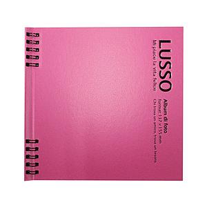 Nakabayashi Wリング式アルバム L判1段 かける〜の台紙 LUSSO(ルッソ)  ピンク | ナカバヤシ