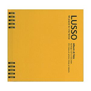 Nakabayashi Wリング式アルバム L判1段 かける〜の台紙 LUSSO(ルッソ)  オレンジイエロー | ナカバヤシ
