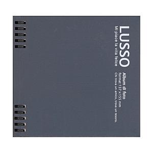 Nakabayashi Wリング式アルバム L判1段 かける〜の台紙 LUSSO(ルッソ)  ダークブルー | ナカバヤシ