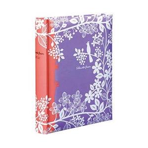 Nakabayashi 背丸ブック式L判2段160枚収納シルエットフラワー   BPL1603P | ナカバヤシ