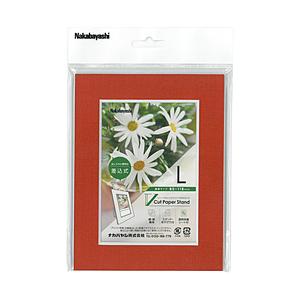 Nakabayashi Vカットペーパースタンド 差込式 Lサイズ（レッド）VPSLR | ナカバヤシ