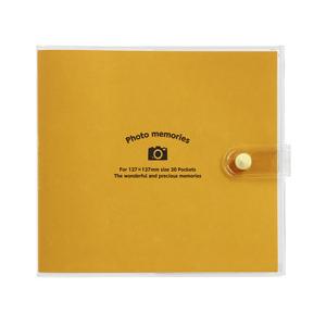 Nakabayashi カバーポケットアルバム ましかくサイズ(127×127mm)1段20枚収納（オレンジ） アカ-PV127-201-1 | ナカバヤシ