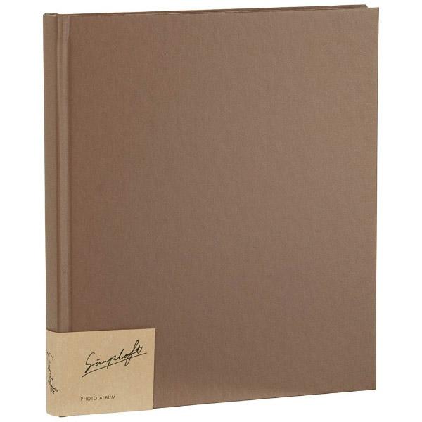 Nakabayashi simplaft(シンプラフト) フォトアルバム プラコート台紙(クラフト) デミサイズ（ブラウン） アSPTDBBR 【864】 | ナカバヤシ | 01