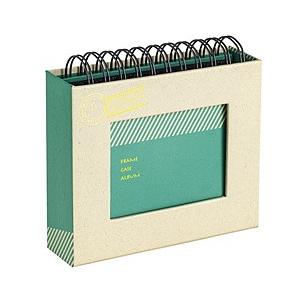 Nakabayashi フォトランク フレームケースアルバム　L クラフト グリーン AFTPC102G | ナカバヤシ