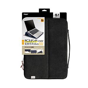 Nakabayashi ノートパソコン対応 [〜15.6インチ] 汎用PCスタンドインナーケース  ブラック SZC-FC152210BK | ナカバヤシ