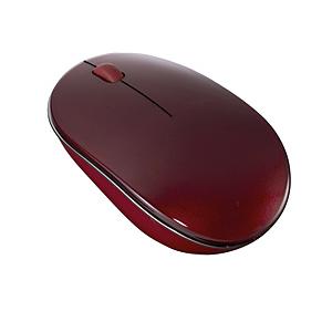 Nakabayashi マウス FLATTY(Chrome/Android/iPadOS/iOS/Mac/Windows11対応) レッド MUS-BKT154NR ［BlueLED /無線(ワイヤレス) /3ボタン /Bluetooth］ | ナカバヤシ