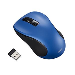 Nakabayashi マウス (Chrome/Mac/Windows11対応) ブルー MUS-RKF214BL ［BlueLED /無線(ワイヤレス) /5ボタン /USB］ | ナカバヤシ