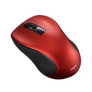 Nakabayashi マウス (Chrome/iPadOS/iOS/Mac/Windows11対応) レッド MUS-BKF215R ［BlueLED /無線(ワイヤレス) /5ボタン /Bluetooth］ | ナカバヤシ