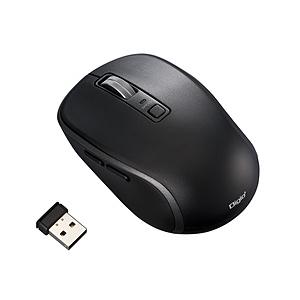 Nakabayashi マウス (Chrome/Mac/Windows11対応) ブラック MUS-RKF216BK ［BlueLED /無線(ワイヤレス) /5ボタン /USB］ | ナカバヤシ